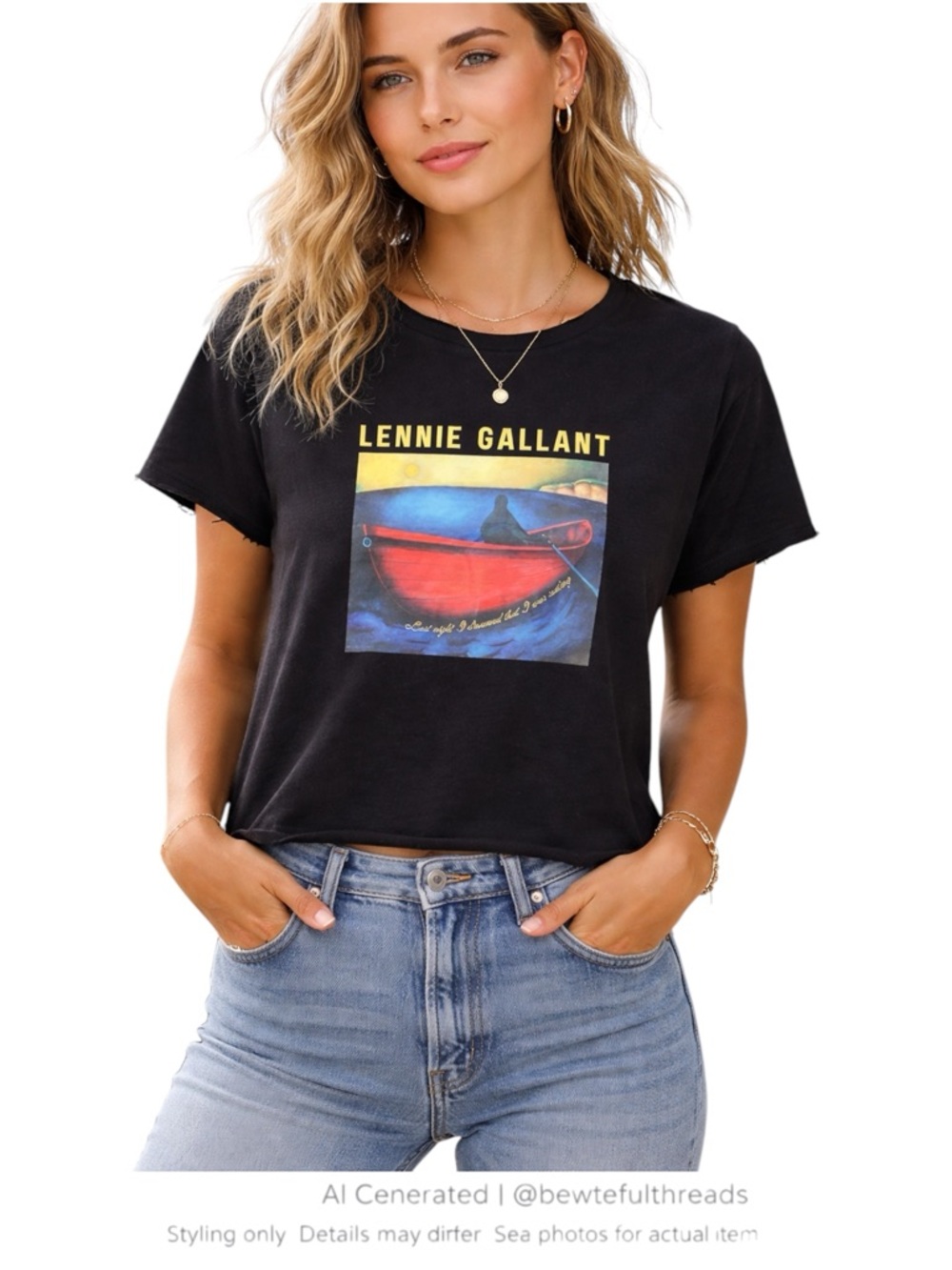 Indie Folk Music Graphic Tee Black Raw Edge Unisex Band Shirt Medium